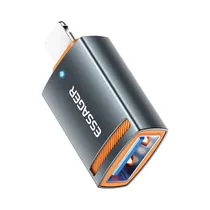 Adaptador Essager ES-OTG17 USB-A A Lightning Gris