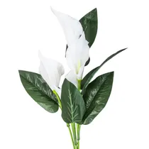 Lírio Da Paz Artificial Decorativo - Branco
