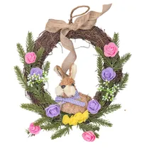 Guirlanda Decorativa Artesanal com Coelho 24CM