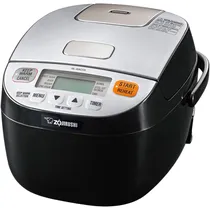 Panela Elétrica de Arroz Zojirushi NL-BAC05SB Micom 3 Xícaras 1L 110V - Preto/Prata