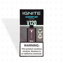 Ignite Vaper Desechable V120 Black 12000 Puffs Blueberry Mint