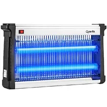 Mata Insetos Elétrico Quanta QTMIES30 Slim 30 Watts 220V ~ 50HZ - Prata/Preto