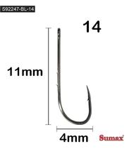 Sumax Pesca Anzuelo S92247-BL Acero Inoxidable 100 Unidades Plateado