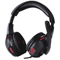 Headset Satellite AE-363UR de 40MM com Audio 7.1/USB/Microfone - Preto/Vermelho