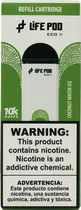 Vape Descartável Life Pod - Coconut Water Ice - 10000 Puffs