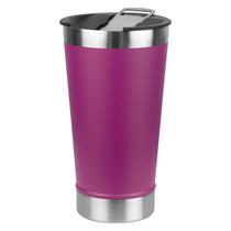 Copo Termico Midi Pro MDP-473 - 473ML - com Tampa e Abridor - Roxo