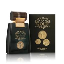 New Brand Perfume Gold Masculino Amaderada s/C