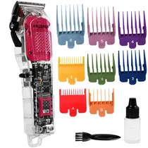 Máquina de Cortar Cabelo Prosper P-1906 10 Watts Recarregável Bivolt - Transparente/Rosa