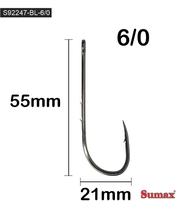 Sumax Pesca Anzuelo S92247-BL Acero Inoxidable 100 Unidades Plateado