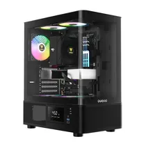 Gabinete Gamdias Atlas E2 CG Mid Black 3FAN Argb