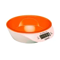Balança Digital para Cozinha Quanta QTBLC9000 para Até 5KG - Branco/Laranja