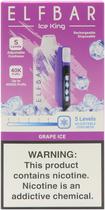 Vape Descartavel Elf Bar Ice King Grape Ice 40000 Puffs