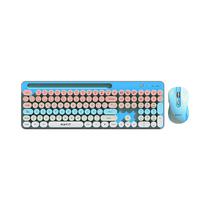 Kit Teclado Y Mouse Inalambrico Havit HVKB-KB832GCM-SP-RB Turquesa