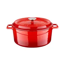 Cacerola de Hierro Fundido Lava LVYTC28EDTK2R 6.71L 28 CM Rojo