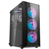 Gabinete Darkflash DK352 Gamer Plus Vidrio Negro - 4 Cooler RGB