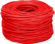 Cabo de Rede Iuron CAT6 Owire Utp 4P 23AWG BC Vermelho (305 Metros)