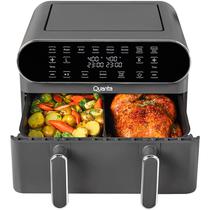 Fritadeira Electrica Airfryer Quanta Grand Piatto QTAFD11 7 En 1 com Dual/1700W/11L/110V - Cinza