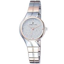 Relogio Analogico Daniel Klein Premium DK11910-3 Feminino Pulseira de Aco Inoxidavel - Prata e Rosa Ouro