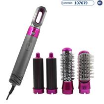 Escova Secadora de Cabelo Hot Air Styler - Kit 5 Em 1 Bivolt - C051