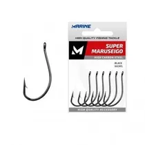 Marine Pesca Anzuelo Super Maruseigo Acero Inoxidable 28 Black