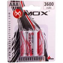 Pilha Recarregavel Mox AAA 3600MAH com 4 Unidades