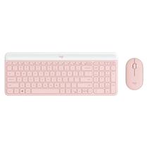 Kit Teclado e Mouse Logitech MK470 920-011312 Sem Fio Ingles - Rosa