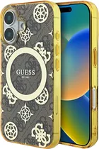 Capa Guess para iPhone 16 Plus GUHMP16MH4PYEEW - Brown/Gold