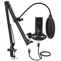 Microfone Fifine T669 Condenser Kit Streamer/Podcast USB - Black