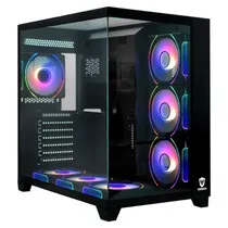 Gabinete Sate K900 Gamer 7FAN Eatx Preto