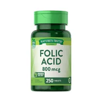 Vitaminas Nature's Truth Folic Acid 250 Cápsulas