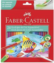 Faber Castell Lapiz Acuarela Caja Carton 24 Colores Rojo