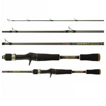 Sumax Pesca Vara Safira II LSFII-561H 5.6 Fibra de Carbono 12-25LB Negro