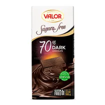 Chocolate Valor 70% Cacao Sin Azucares 100GR
