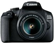Kit Camera Canon Eos 2000D 24.1 Megapixels com Lente Ef-s 18-55 III