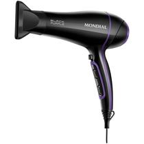 Secador de Cabelo Mondial SCN-01 Black Purple - 2000W - 220V - Preto