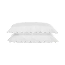 Juego de Fundas de Almohada Altenburg Bordado de Satén 50 X 90 CM 2 Piezas Surtido