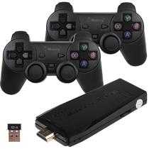 Console Blulory Game Stick Lite 4K Ultra HD com 2 Controles - Preto