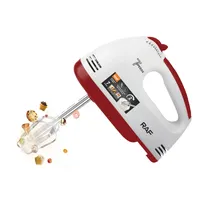 Batedeira Eletrica Raf R.6633 Hand Mixer / 7 Velocidades / 270W / 19500RPM / 220-240V ~ 50/ 60HZ - Branco/ Vermelho