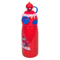 Garrafa Térmica com Bico e Design Spider-Man 350ML - Vermelho