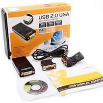 Adaptador de Video USB 2.0 X VGA / DVI / HDMI Multi Display Uga ( Conversor e Divisor de 3 Telas )