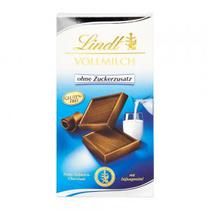 Barra Chocolate Lindt Ao Leite Sem Acucar 100G