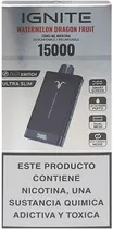 Vape Descartável Ignite V150 Watermelon Dragon Fruit 15000 Puffs Black