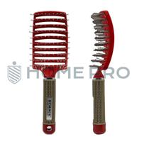 Escova de Pentear Cabelo e Desembaracar Raquete Profissional - Vermelho