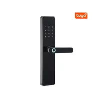 Fechadura Digital S819 Wifi Tuya/Cartão/Chave Preto
