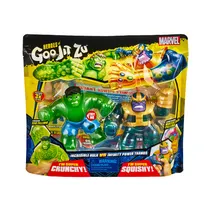 Figuras Goo Jit Zu Marvel Héroes Incredible Hulk VS Infinity Power Thanos 41298