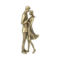 Figura Decorativa de Pareja Concepts 437-498862 34.5 CM Dorado