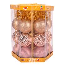 Bolas de Natal Decoracao para Arvore 7CM Rose