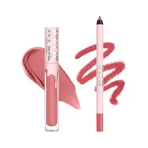 Set de Cosméticos Kylie Jenner Matte Liquid Lipstick & Lip Liner 302 Snow Way Bae 2 Piezas