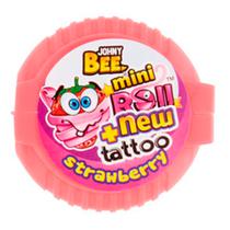 Chicletes Metro Johnybee Mini Roll Tatto 18G Sabores Variados