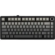 Teclado Gamer Mecânico Aula F75 75% RGB Sem Fio Leobog Reaper Switch - Gradient Grey (Inglês)